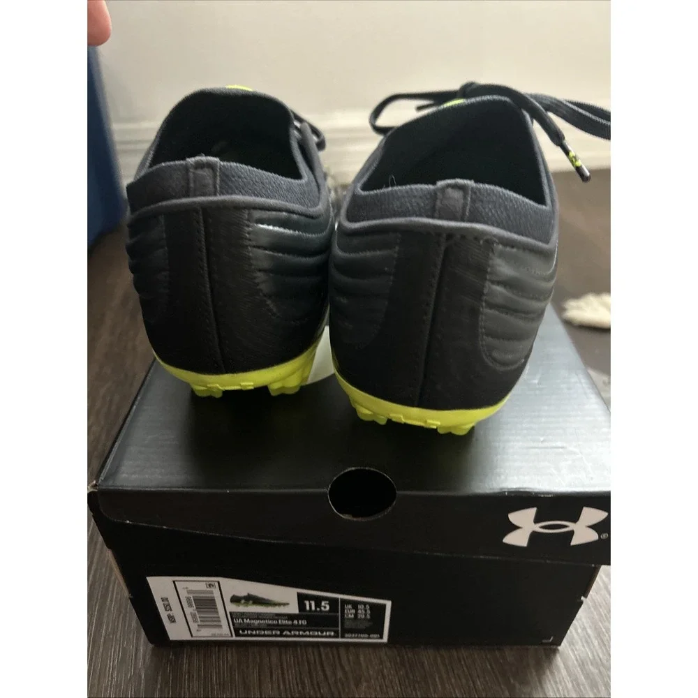 UNDER ARMOUR Magnetico‎ Elite 4 FG 3027700 001 Black Anthracite Men Soccer 11.5 - Picture 6 of 7